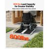 Portable Wheelchair Ramp, 2FT, Non-Slip Aluminum Folding Handicap Ramp for Wheelchair, 800 lbs Capacity, Door Threshold Ramps for Home Steps, Stairs