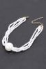 Multi Faux Pearl Chain Necklace