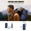 Double Air Mattress with Pillow, Built-in Foot Pump, 4-inch Camping Air Mattress, for Backpacking, Hiking, Traveling
