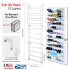 36 Pairs Over-The-Door Shoe Rack 12 Layers Wall Hanging Closet Shoe Organizer Storage Stand