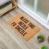 "Bless This Hizzle Fo Shizzle" Heavy-Duty Coconut Coir Doormat - Non-Slip Premium Outdoor Mat for Entryway with Humorous Housewarming Gift Design