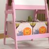 Doubel-Sided Easel w/ Whiteboard, Chalkboard, Storage Boxes Pink