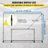 VEVOR 10 x 8 Ft Backdrop Banner Stand Adjustable Height and Width Newest Step and Repeat for Trade Show Wall Exhibitor Photo Booth Background