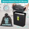 Woolsche Paper Shredder - 10-Sheet Cross Cut with 3.43-Gallon Basket - P-4 Security Level - 3-Mode Design - Shreds CD and Credit Card - Durable, Fast
