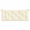 Garden Bench Cushion Cream White 47.2"x(19.7"+19.7")x2.8" Oxford Fabric