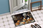NEW Old English Sheepdog Fall Kitchen Pumpkins Doormat Front Door Mat Indoor Outdoor Rugs for Entryway, Non Slip Washable Low Pile, 18H X 27W