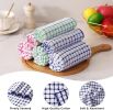 Kitchen Towels and Dishcloths Set, 16 x 25 and 12 x 12 Inches, Set of 12 Cotton Terry Kitchen Dish Towels, Super Soft and Absorbent Dish Cloths