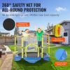 VEVOR 5FT Trampoline for Kids, 60" Indoor Outdoor Trampoline with Safety Enclosure Net, Basketball Hoop and Ocean Balls