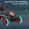 Aosom Kids Pedal Go Kart Ride-on Toy with Ergonomic Comfort, Pedal Car with Tough, Wear-Resistant Tread