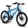 S20101 Ecarpat 20 Inch Kids Bike, Boys Girls Mountain Bike Ages 8-12, 7 Speed Teenager Children Kids' Bicycles, Front Suspension Disc U Brake