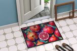 NEW Colorful Pomegranates Doormat Front Door Mat Indoor Outdoor Rugs for Entryway, Non Slip Washable Low Pile, 18H X 27W