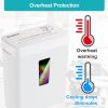 Woolsche Paper Shredder, P-5 Security Level, 5-Sheet Micro Cut with 3.43-Gallon Basket, Durable & Fast with Jam Proof System