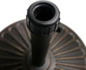 18" 30.2-lbs Heavy Duty Round Antiqued Umbrella Base for Patio, Outdoor - Bronze