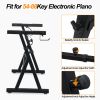 [Do Not Sell on Amazon] Portable Heavy Duty Piano Z Style Stand Adjustable Height and Width, and Bench Set for 54-88 Key Electric Pianos