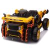 24V Two-seater Kids Ride On Electric Car W/parents control,Seat width 19.69in,400W motor,E-rear dump,light&rear searchlight,USB,MP3,Bluetooth,Music