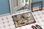 NEW Decorating Easter Irish Wolfhound Doormat Front Door Mat Indoor Outdoor Rugs for Entryway, Non Slip Washable Low Pile, 18H X 27W