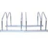 3 Bikes Floor Bike Stand, Bike Parking Rack Garage Bike Storage Stand Indoor/Outdoor 22-28" Wheel Stand, Max. Tire Width 2.15",galvanization
