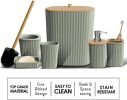 Bathroom Set - Sage Green Bathroom Accessories Set, 6PC Bathroom Accessory Set, Bathroom Sets with Bathroom Rugs, Toilet Brush
