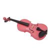 New 1/4 Acoustic Violin Case Bow Rosin Pink