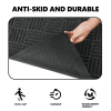 1PC Diagonal Grid Composite Rubber Mat, Gray, 60x90x0.7cm, Kitchen & Home Anti-Fatigue Floor Mat