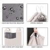 Hanging Laundry Hamper Bag for Closet Heavy Duty Hanging hamper Closet Laundry Basket with 2 Strong Metal Hangers Space Saving Closet Organizer Beige