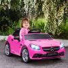 Aosom Mercedes SLC 300 Licensed Kids Electric Car with Remote Control, 12V Battery Powered Kids Ride on Car with Music, Lights