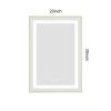 20 x 30 Inch LED Bathroom Mirror with Front and Backlight, Wall Mounted Vanity Mirror with Aluminum Frame, Anti-Fog, Memory, 3 Colors
