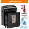 Woolsche Paper Shredder, 18-Sheet Cross Cut with 18 Liters Pull Out Bin, P-4 Security Level, Shred Paper and Credit Card