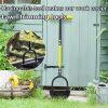 Manual Half Moon Lawn Edger with Handle, Serrated Lawn Edging Tool for Garden Borders, Sidewalks, Driveways and Landscape Trimming