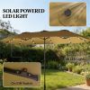 Terrace Umbrella, Garden Umbrella, Courtyard Umbrella, Khaki(No Base)