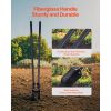 Post Hole Digger, Heavy Duty Post Hole Digger with Fiberglass Handle, Manual Hole Digger with Scale Markings and Metal Blade