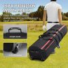 Golf Travel Bag, Outdoors Soft-Sided Golf Travel Cover Case, Heavy Duty 1000D Nylon Wear-Resistant, Padded Golf Luggage Case Cover with Wheels
