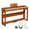 [Do Not Sell on Amazon]Glarry GDP-104 88 Keys Full Weighted Keyboards Digital Piano with Furniture Stand, Power Adapter, Triple Pedals, Headphone