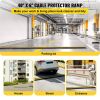 VEVOR 4 Pack of 1-Channel Rubber Cable Protector Ramps Heavy Duty 22046Lbs Load Capacity Cable Wire Cord Cover Ramp Speed Bump Driveway Hose Cable Ram