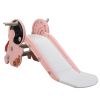 Toddler Slide for Indoor Use, Pink+White