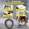 VEVOR Drain Cleaning Cable 75 Feet x 1/2 Inch Solid Core Cable Sewer Cable Drain Auger Cable Cleaner Snake Clog Pipe Drain Cleaning Cable Sewer Drain