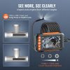Endoscope Camera with Light, Dual Lens Industrial Borescope, 4.3" Screen 1080P Inspection Camera, 8 + 1 Lights, 4X Zoom