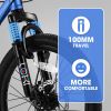 S20101 Ecarpat 20 Inch Kids Bike, Boys Girls Mountain Bike Ages 8-12, 7 Speed Teenager Children Kids' Bicycles, Front Suspension Disc U Brake