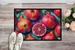 NEW Colorful Pomegranates Doormat Front Door Mat Indoor Outdoor Rugs for Entryway, Non Slip Washable Low Pile, 18H X 27W