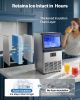 Commercial Ice Maker Machine with Pump, 80 lbs/24h with 13 lbs Storage Capacity, Countertop/Freestanding/Under Counter