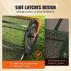 VEVOR Compost Spreader Peat Moss Spreader 24 inch Wide 24.4-26.4" Height Adjustable Lawn & Garden Spreaders Compost; Top Soil; Mulch - Durable Lightwe