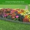 Garden Edging Border,Imitation Stone Effect Garden Lawn Border,No Dig Flexible Lawn Edging and Flower Bed Border (Grey-20)