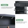 ON-TREND Modern Tipping Bucket Shoe Cabinet with 4 Flip Drawers, Multifunctional 2-Tier Shoe Storage Organizer with Drawers