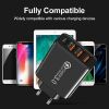 New Quick Charge A+C Charger Euro Standard 3USB+ Type-C Multi-port Mobile Phone Travel Charger Universal Adapter