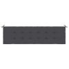 Garden Bench Cushion Anthracite 70.9"x19.7"x1.2" Oxford Fabric