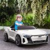 Electric Car for Kids 37-60 Months | 12V Ride-on Toy with Remote Control, Suspension, Horn Honking, Sleek White