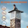 VEVOR Chimney Cap, 9 x 9 inch, 304 Stainless Steel Fireplace Chimney Cover, Not Easily Toppled & Practical Accessories & Easy Installation