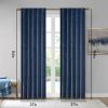 Room Darkening Poly Velvet Rod Pocket/Back Tab Curtain Panel Pair(2 Pcs Window Panels)