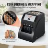 VEVOR USD Coin Sorter, Coin Sorter Machine for USD Coin 1¢ 5¢ 10¢ 25¢, Sorts up to 230 Coins/min