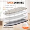 Ironing Board with Large 51 x 13 Ironing Surface, Thickened 4 Layers Iron Board with Heat Resistant Cover and 100% Cotton Cover